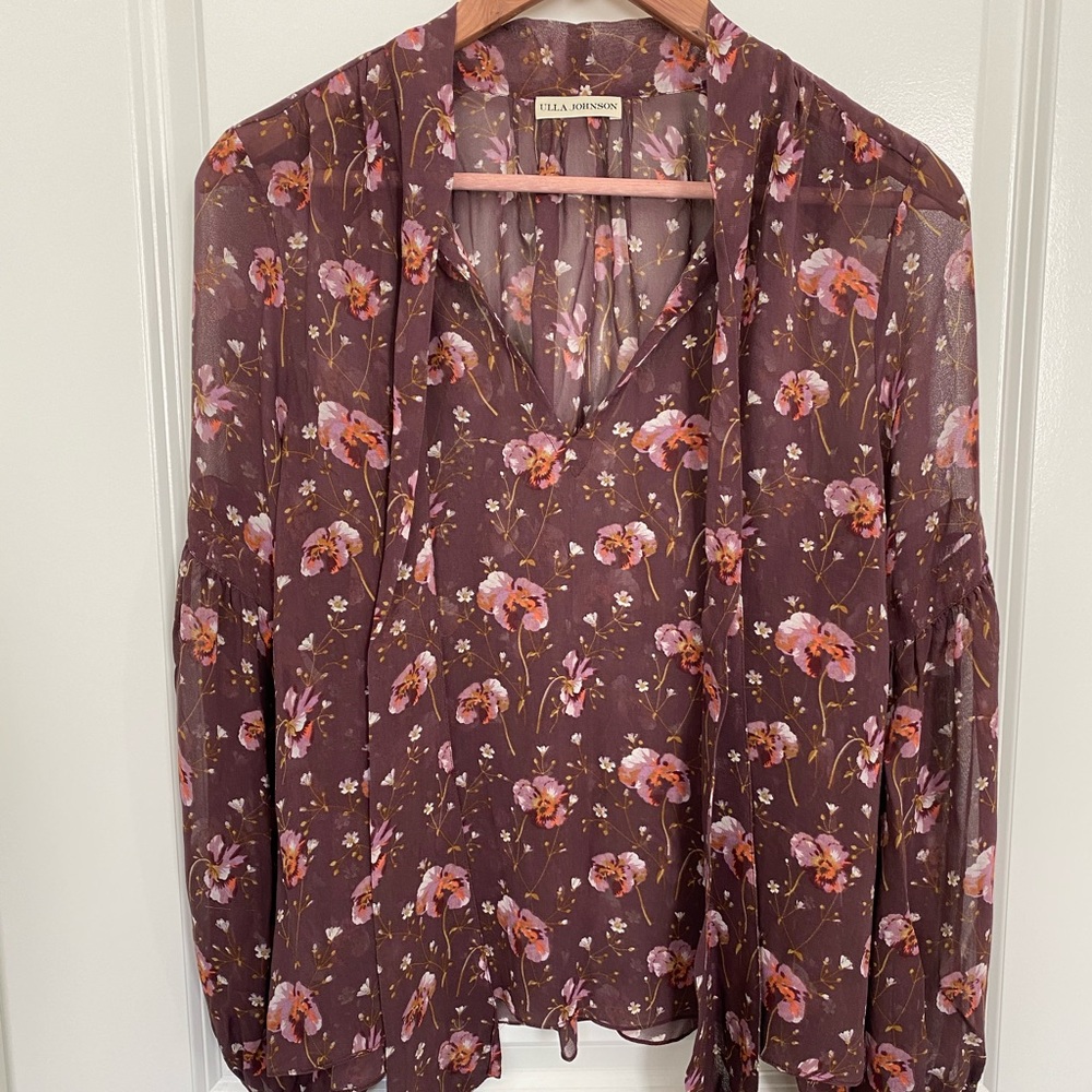 Ulla Johnson Mimi Top Plum Size 6